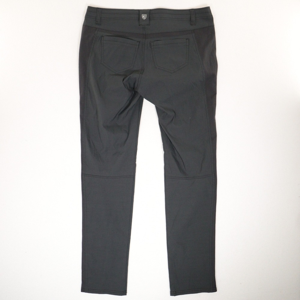 KUHL Voyagr Pants Performance Hiking Black Nylon Travel Women 12 EUC Style 6296 - Picture 2 of 10